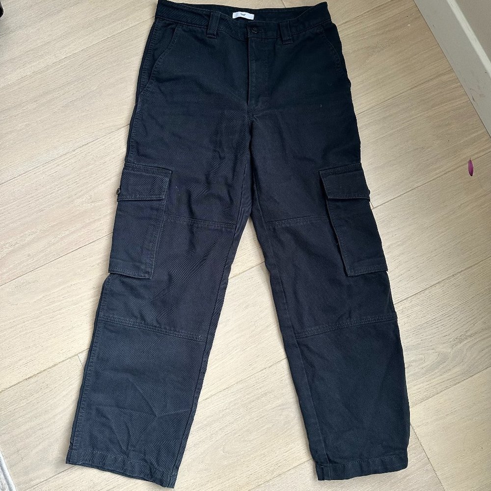 TNA Petite Cargo Pants in Black